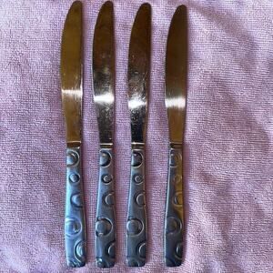 Cambridge Studio Hemisphere Knife Frosted Circle Handles Set Of 4